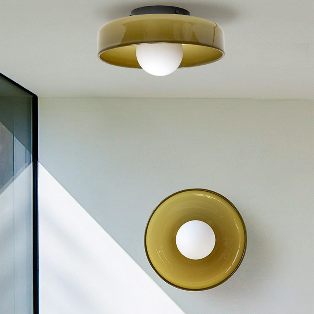 LumoCirca | Runde LED-Deckenleuchte – Minimalistische Glaslampe, Modernes Design, Energieeffizient