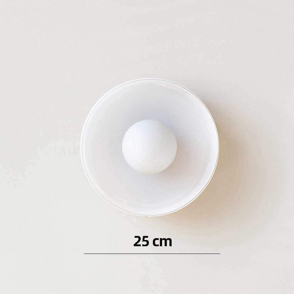 LumoCirca | Runde LED-Deckenleuchte – Minimalistische Glaslampe, Modernes Design, Energieeffizient