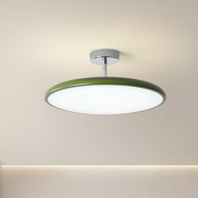 LichtKrone Vintage LED Deckenleuchte Glas Rot/Weiß/Grün Schlafzimmer