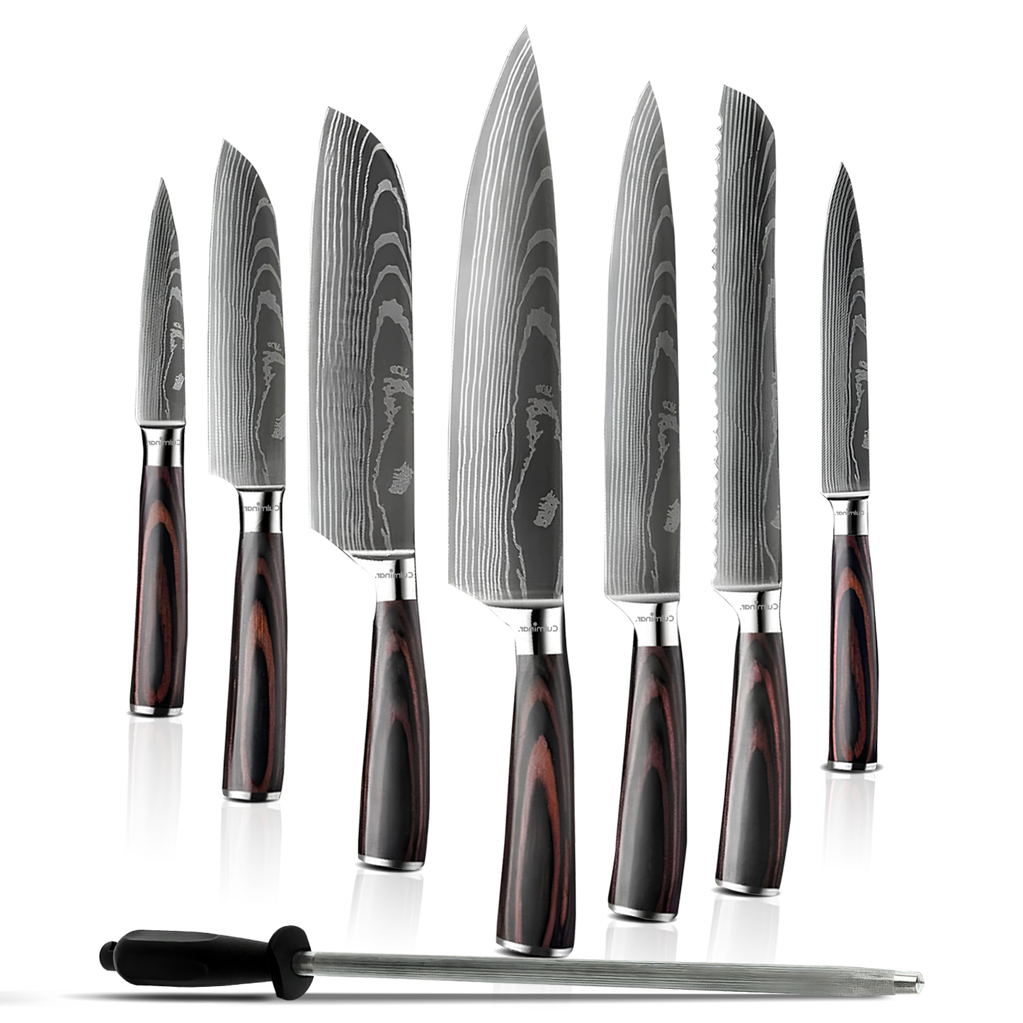 SamuraiSteel | Professionelle Japanische Messer 7 Stück