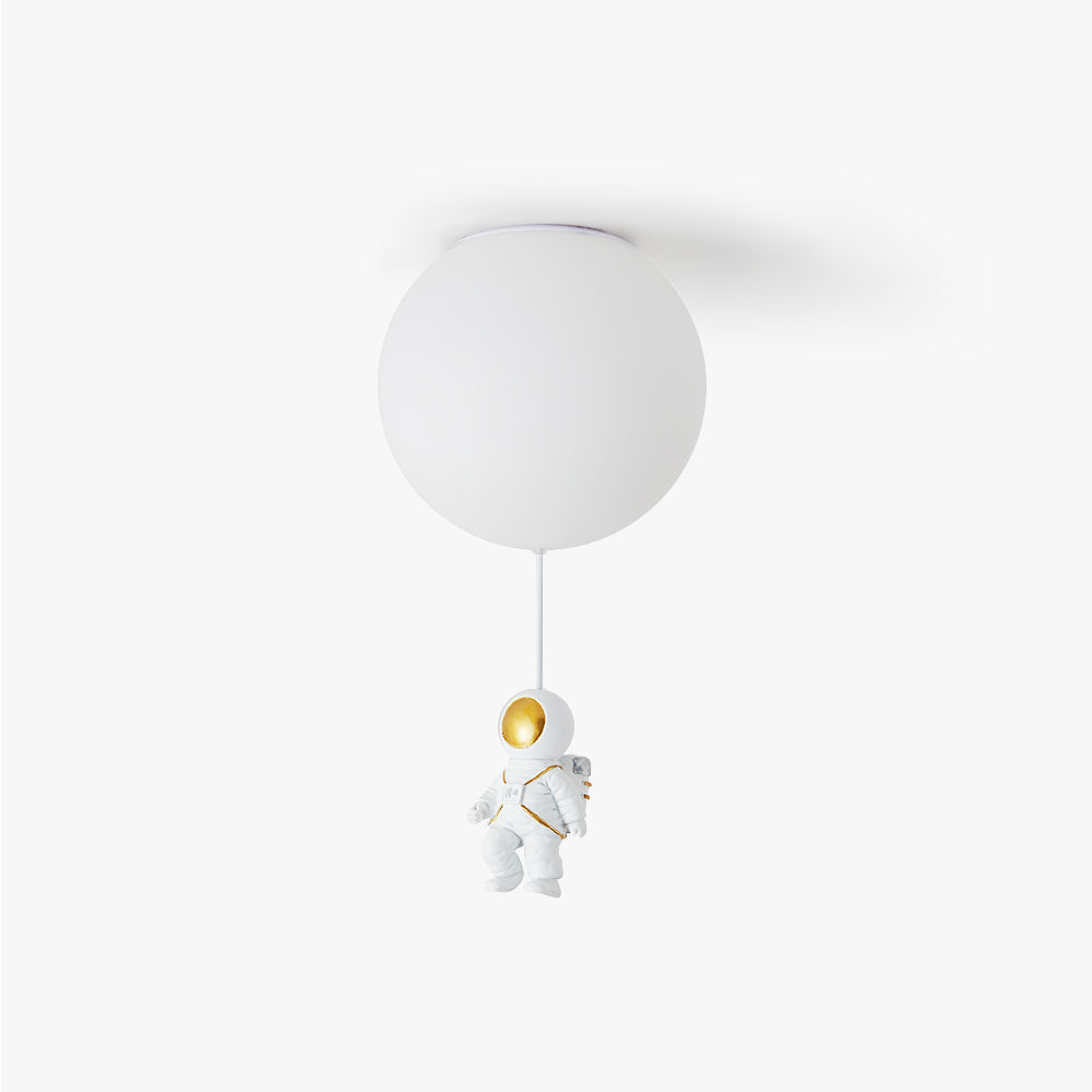 Gagarin | Astronauten-Ballon LED Deckenleuchte – 8 Farben, Fantasievolles Design für Kinderzimmer