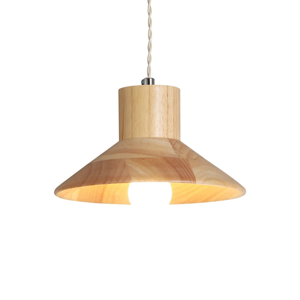 HolzLumen | Moderne Deckenleuchte - Holz-Pendelleuchte