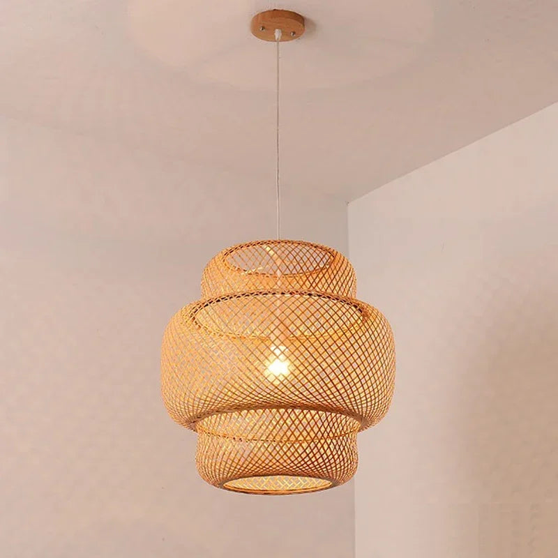 Rattano | Pendelleuchte aus handgefertigtem Bambus – Naturdesign