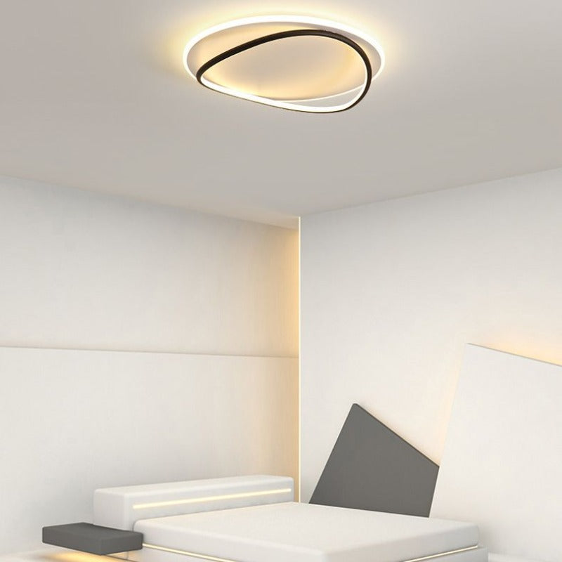 LumaPure | LED Deckenleuchte Dimmbar Ring Schwarz Ess/Wohn/Schlafzimmer
