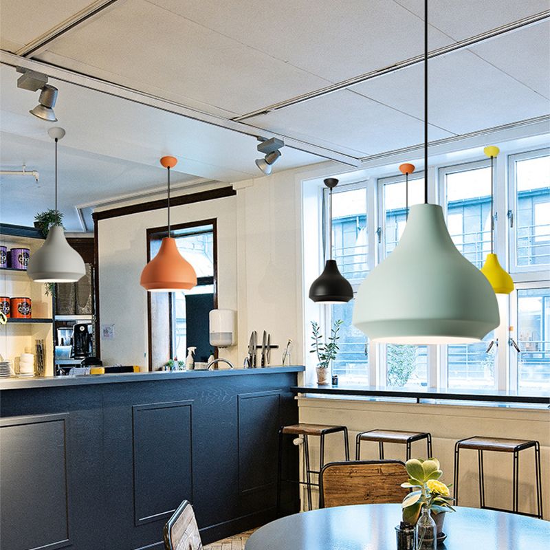 NoirLume | Moderne LED Pendelleuchte Schwarz/Gelb Wohn/Esszimmer Esstisch Metall