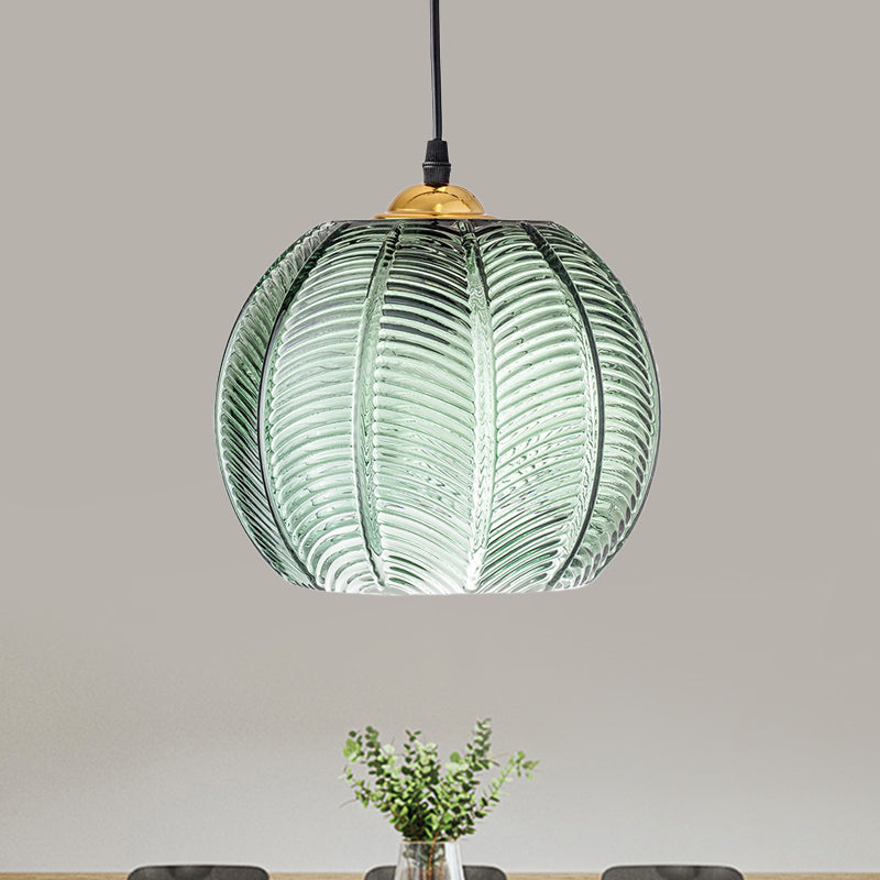 Oudy Vintage Grün-Glas Hängelampe