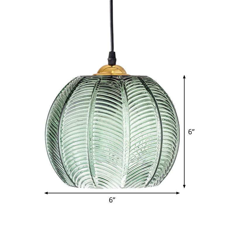 Oudy Vintage Grün-Glas Hängelampe