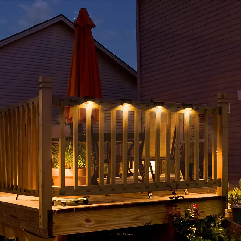 StufenLux | Elegante solarbetriebene Treppenbeleuchtung mit modernem Design