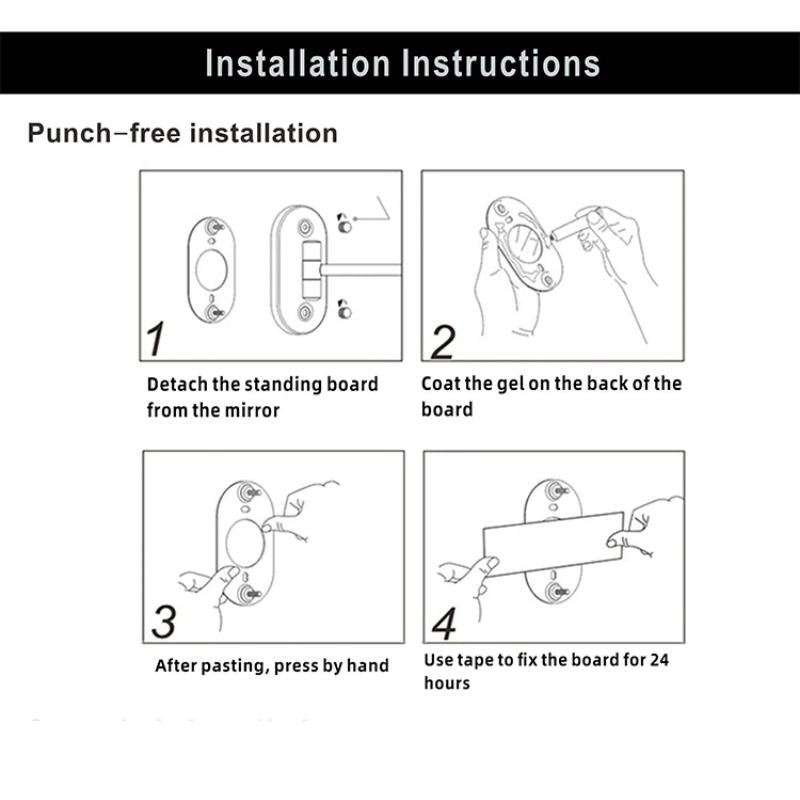 LumoLux-Spiegel | Wiederaufladbarer LED-Vergrößerungsspiegel in Gold, 3-Farben-Touch-Licht, 360° Schwenkbar, Mit USB-C & 10-fach Zoom