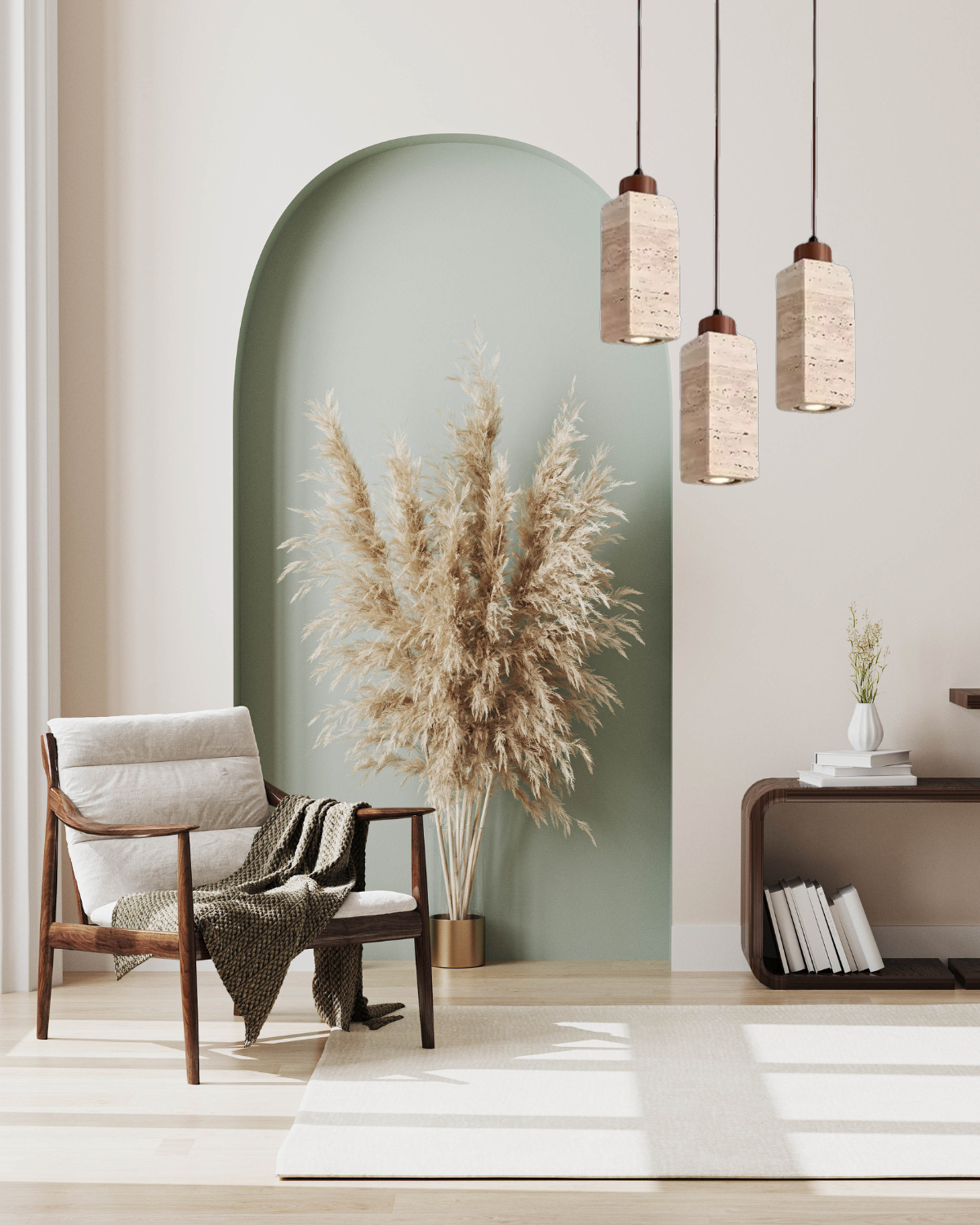 NaturLicht Pendelleuchte | Elegante Beleuchtung mit natürlichem Stein-Charme