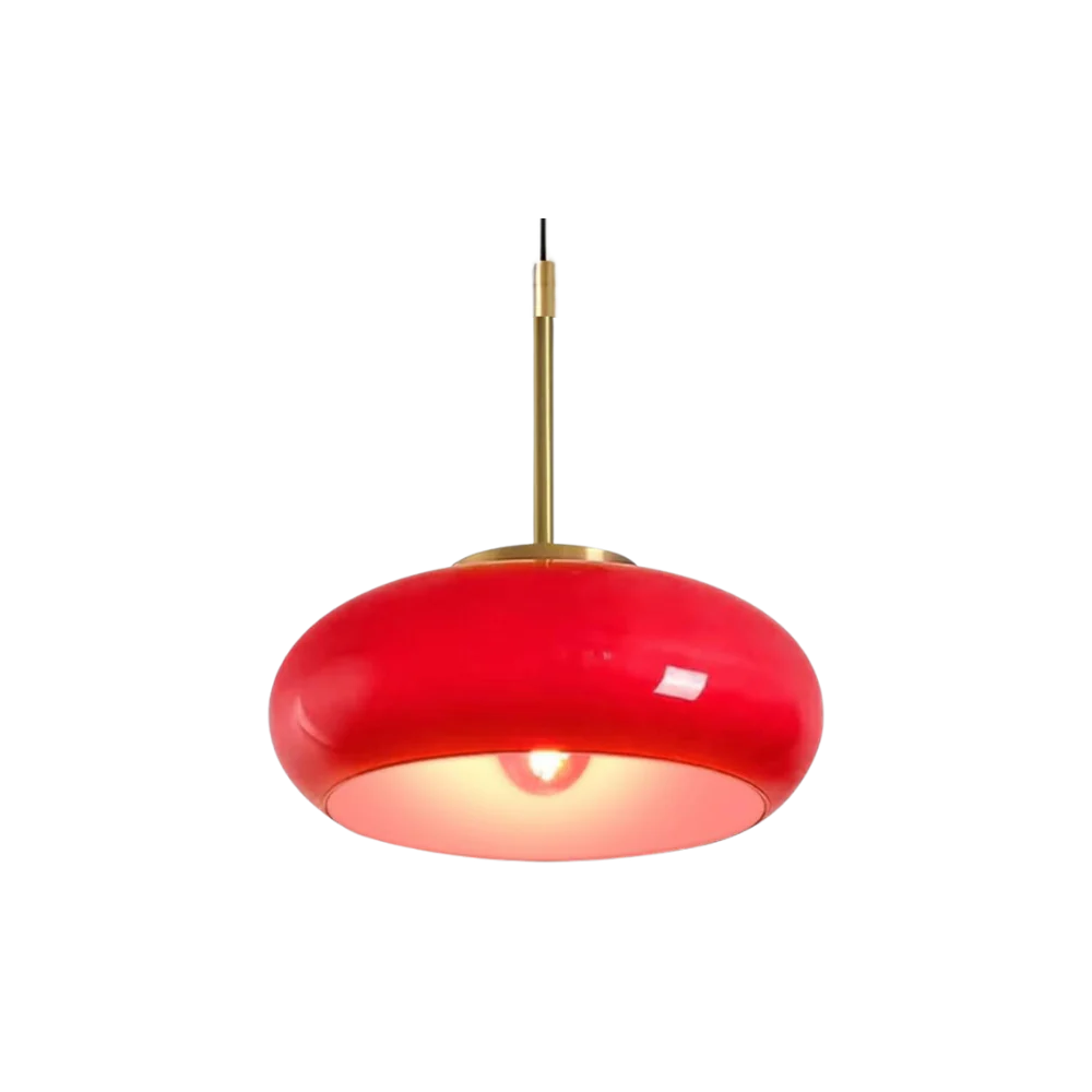 NachtSchimmer | LED-Deckenleuchte – Elegante Glaslampe, Höhenverstellbar