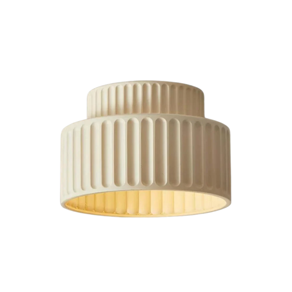 Die Königliche Krone – Elegante LED-Deckenleuchte - Beige