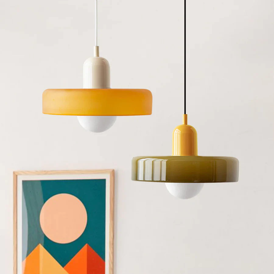 GlasLysa | Deckenhängelampe – Glas-Pendelleuchte im Skandinavischen Design