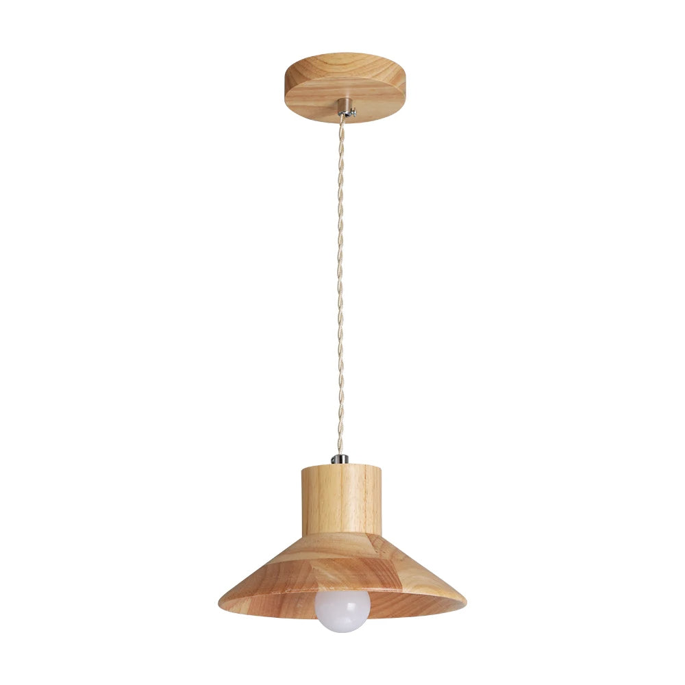 HolzLumen | Moderne Deckenleuchte - Holz-Pendelleuchte