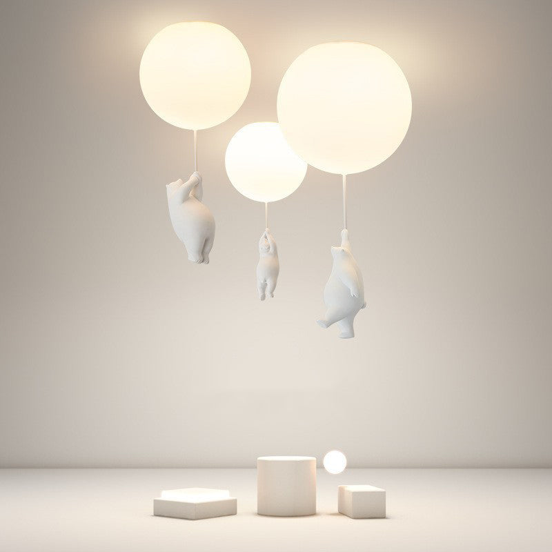 BärBallon | LED Kinderzimmerlampe – Verspielte Deckenleuchte mit süßem Bär & bunten Luftballons