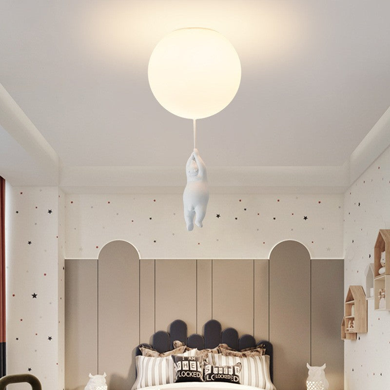 BärBallon | LED Kinderzimmerlampe – Verspielte Deckenleuchte mit süßem Bär & bunten Luftballons