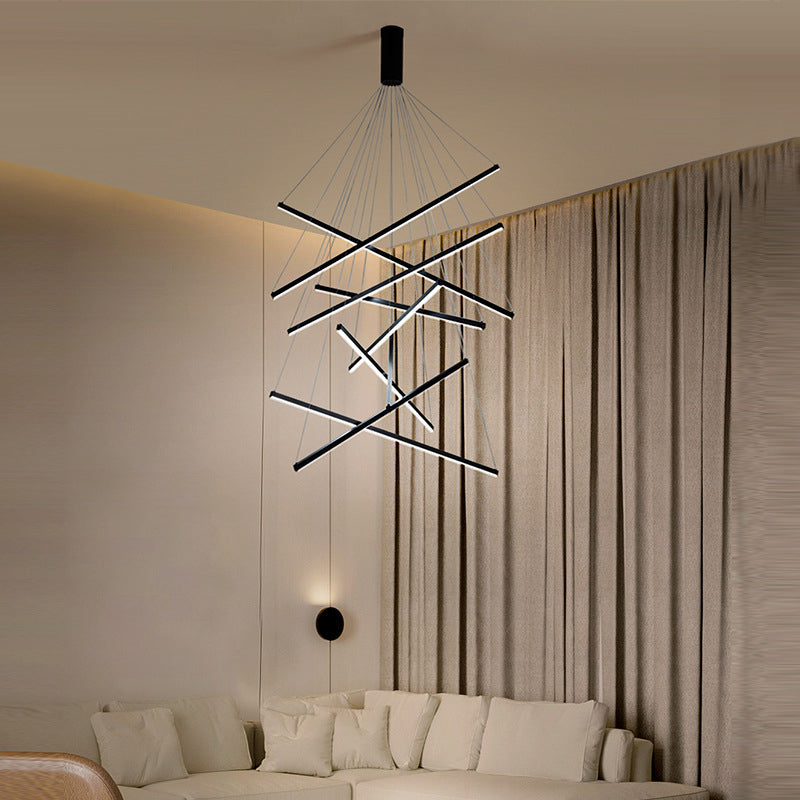 LumiStrata | Moderne LED-Pendellampe – dimmbar mit Fernbedienung
