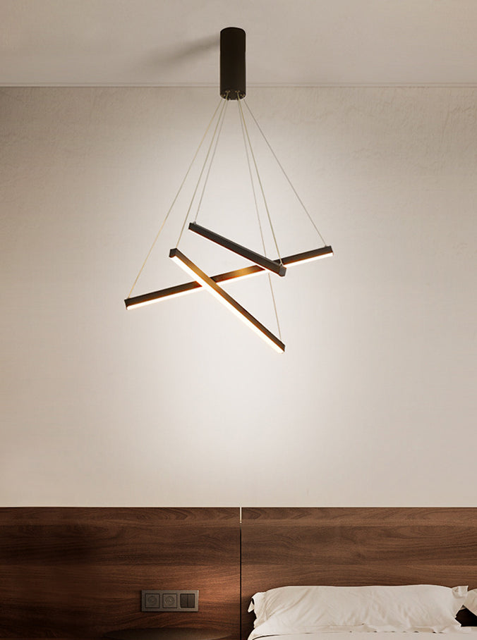 LumiStrata | Moderne LED-Pendellampe – dimmbar mit Fernbedienung