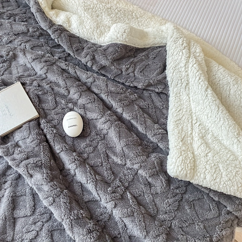 Wendbare Fleece-Decke - Dickere Sofadecke für Herbst und Winter, Geeignet für Alle Jahreszeiten