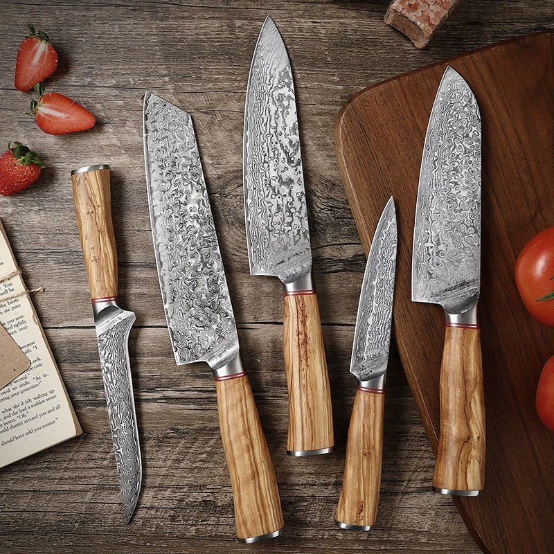 Damastor | Damastmesser-Set – Ultra-scharfe Klingen aus Premium-Damaststahl