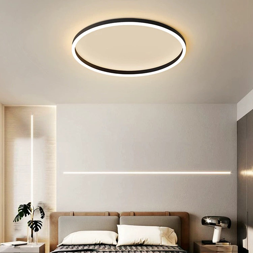 EclipseAura | Moderne LED-Deckenleuchte – Dimmbares, Ring-Design