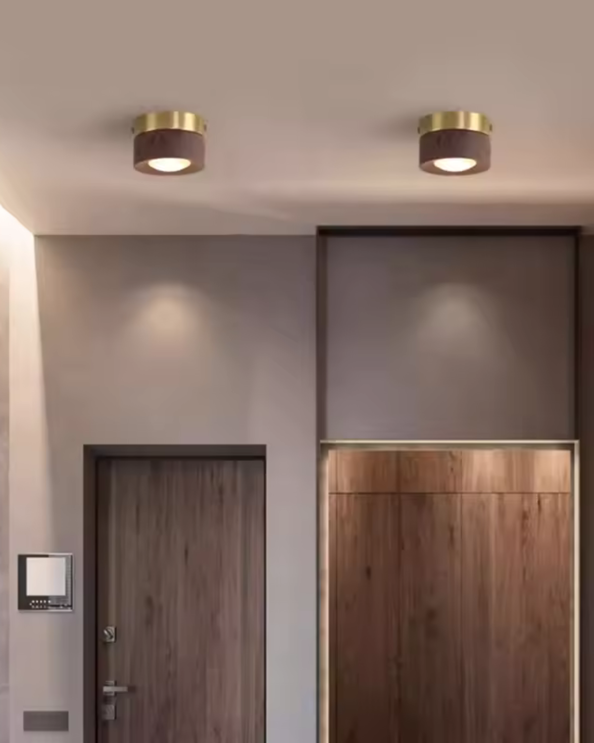 GoldHolz Deckenleuchte | Natürliche Eleganz mit modernem Charme