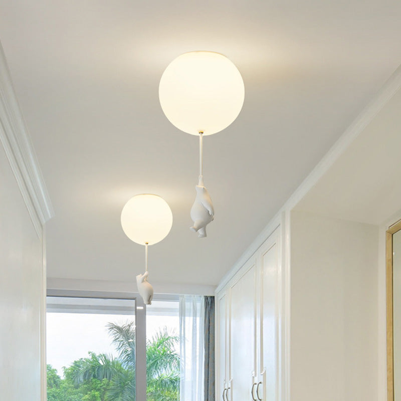 BärBallon | LED Kinderzimmerlampe – Verspielte Deckenleuchte mit süßem Bär & bunten Luftballons