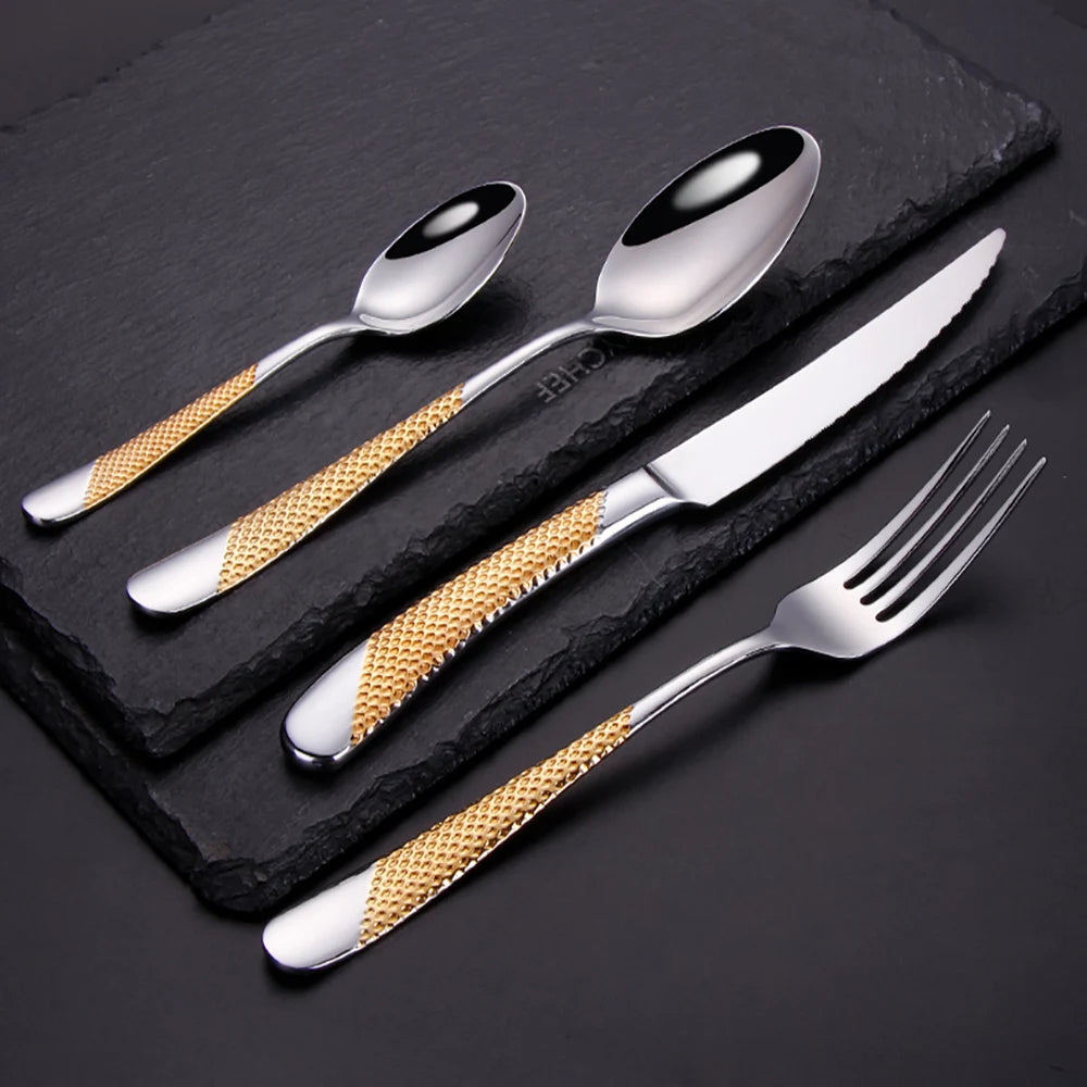 Veloria | Tafelbesteck – Edelstahl Besteckset mit elegantem Design für jeden Anlass