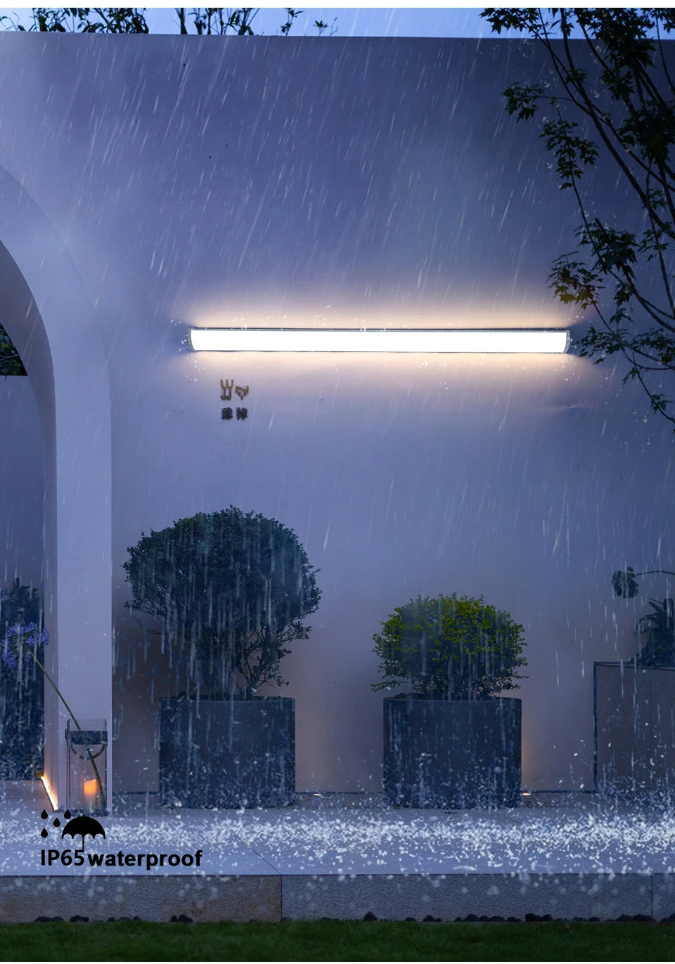 LanaLux | Gartenleuchte – Wetterfester LED-Außenstrahler mit Fernbedienung