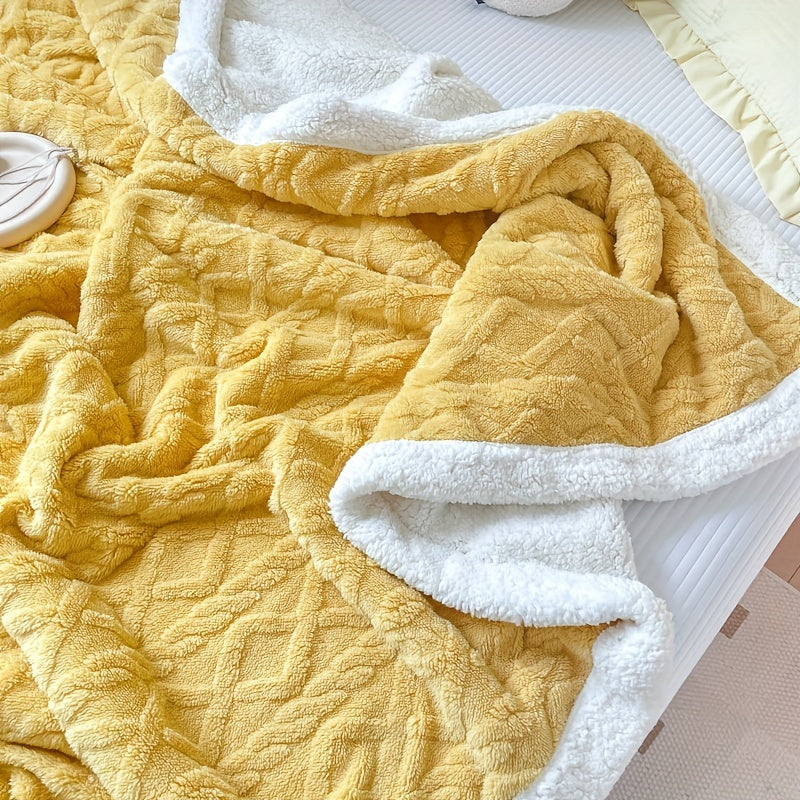Wendbare Fleece-Decke - Dickere Sofadecke für Herbst und Winter, Geeignet für Alle Jahreszeiten