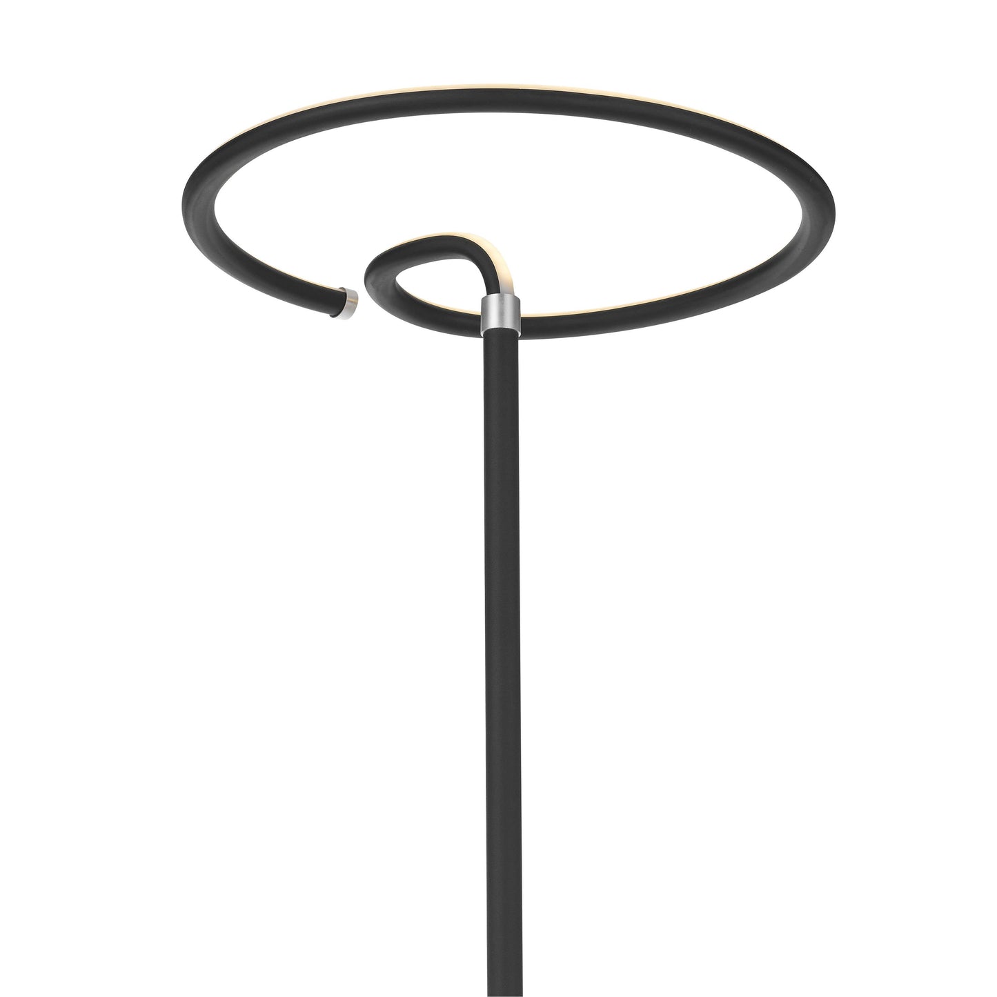 Elegante schwarze LED-Stehlampe Jaris