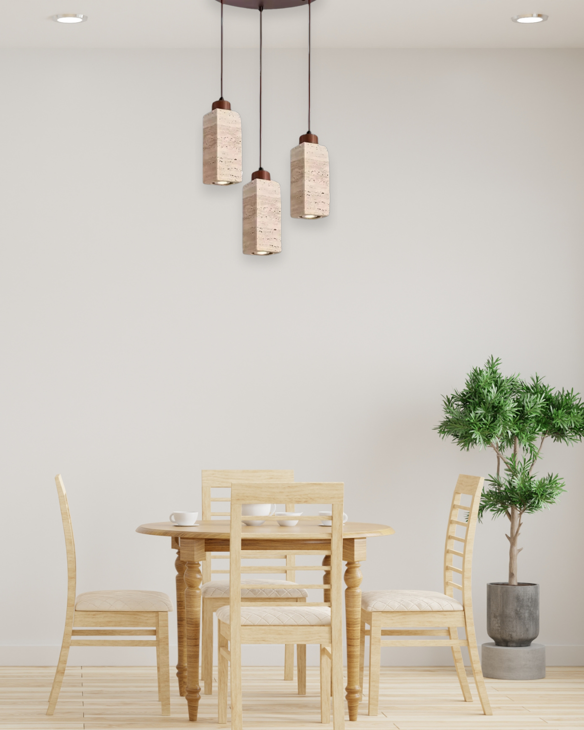 NaturLicht Pendelleuchte | Elegante Beleuchtung mit natürlichem Stein-Charme