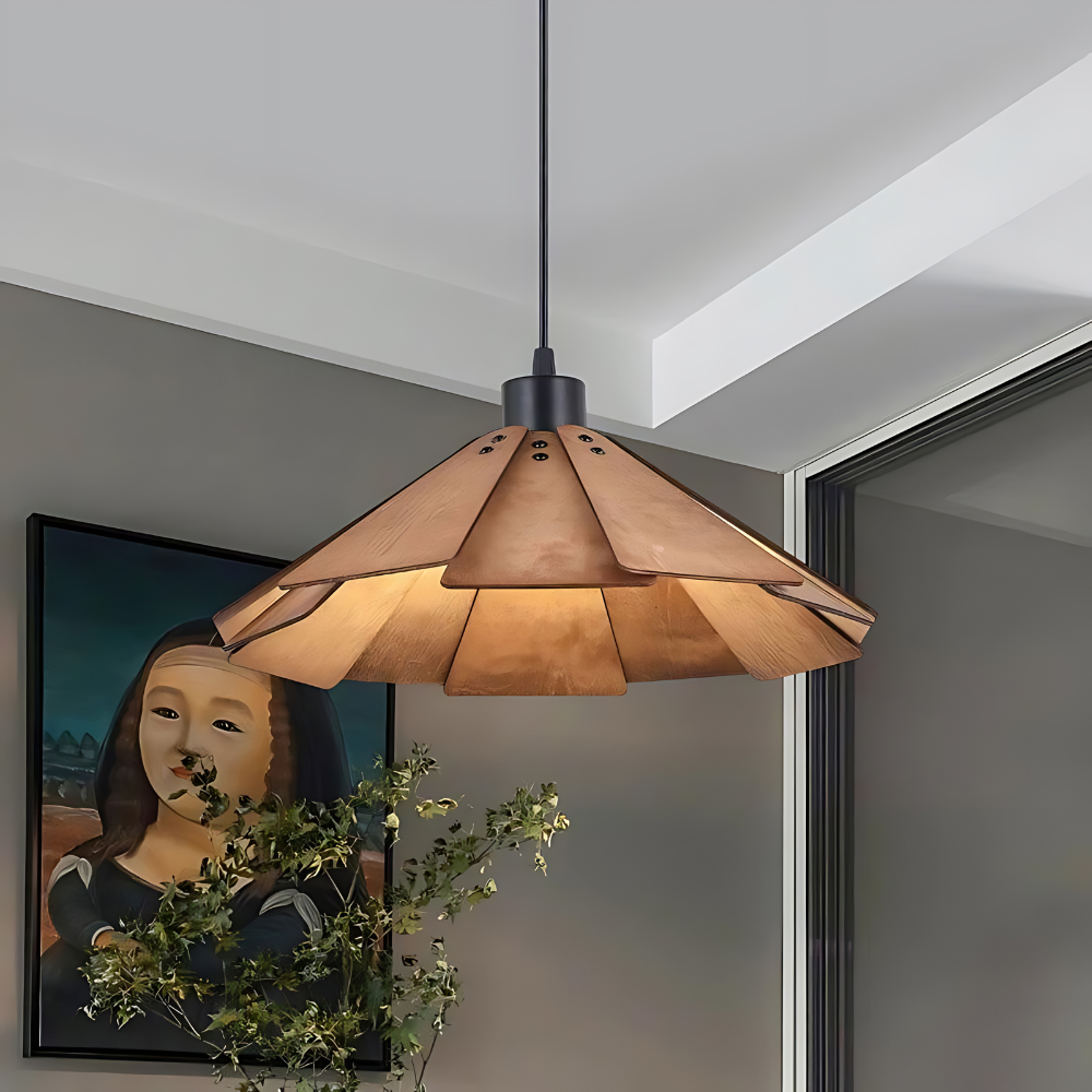 RetroMuto | Vintage LED-Hängelampe für stilvolle Beleuchtung - Ebenholzbraun