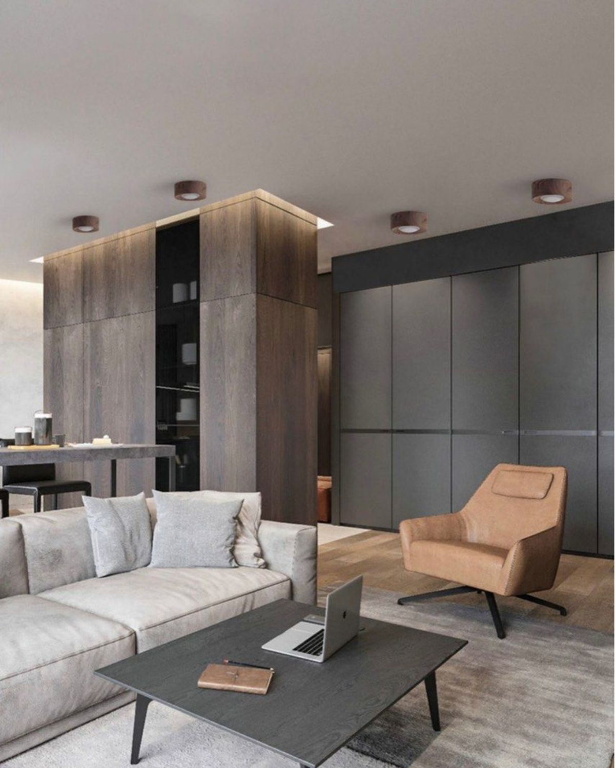 HolzLicht Deckenleuchte | Natürliche Eleganz für minimalistische Räume