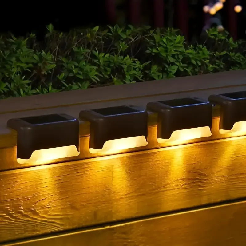 StufenLux | Elegante solarbetriebene Treppenbeleuchtung mit modernem Design