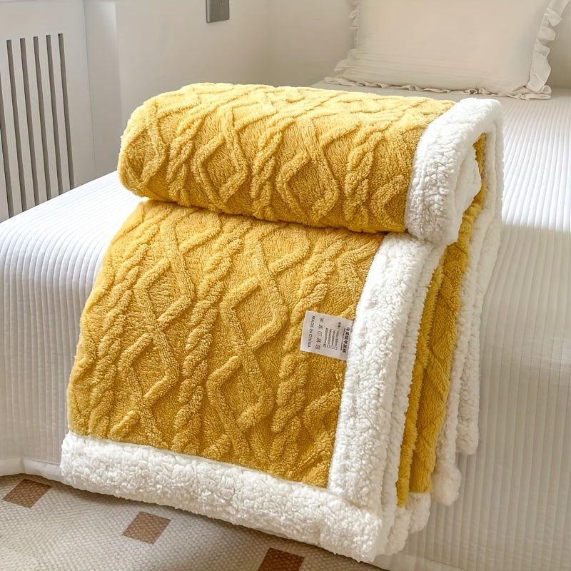 Wendbare Fleece-Decke - Dickere Sofadecke für Herbst und Winter, Geeignet für Alle Jahreszeiten