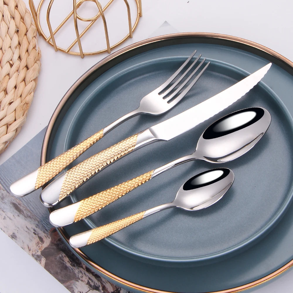 Veloria | Tafelbesteck – Edelstahl Besteckset mit elegantem Design für jeden Anlass