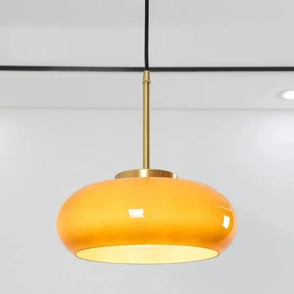 NachtSchimmer | LED-Deckenleuchte – Elegantes Glas-Design