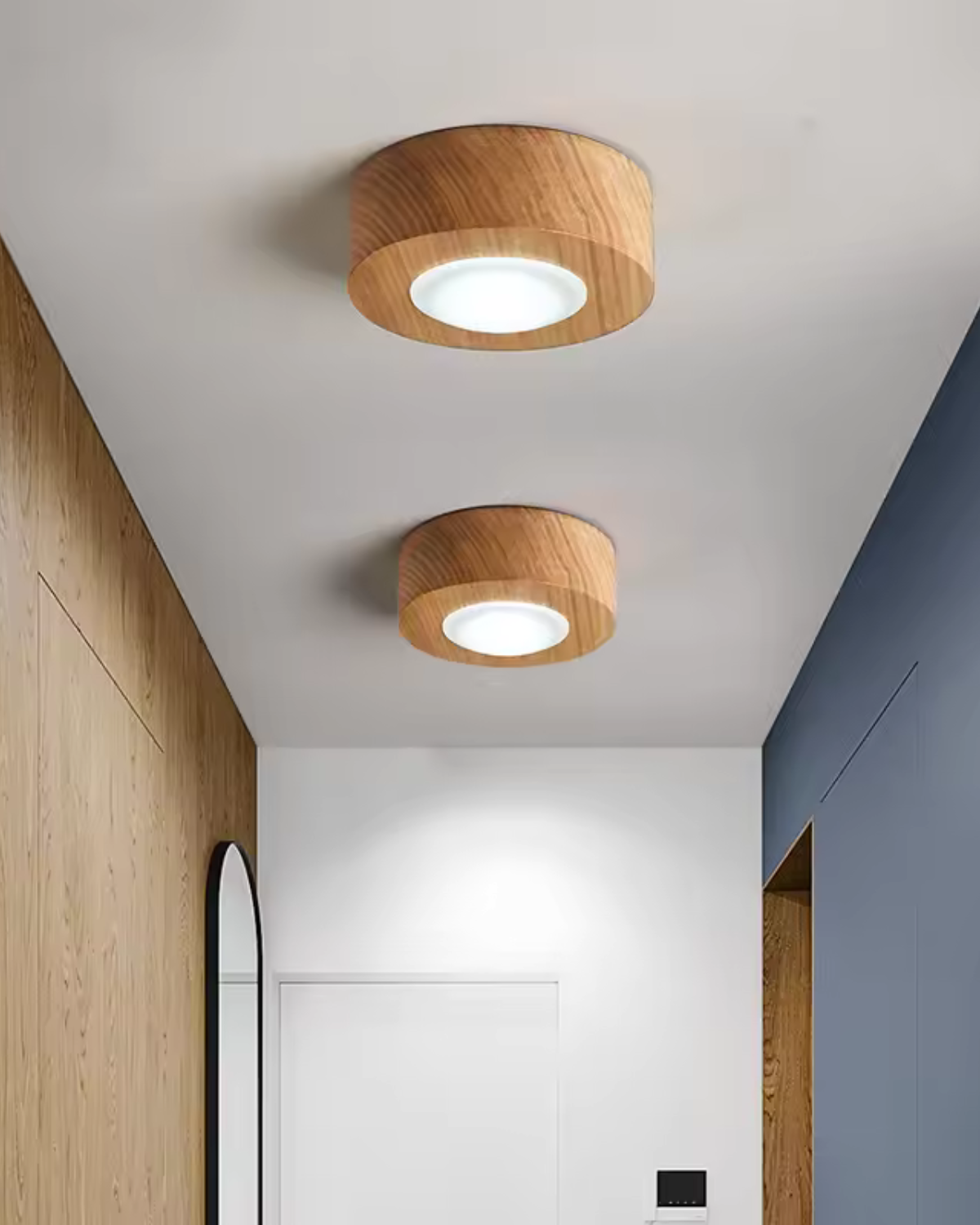 HolzLicht Deckenleuchte | Natürliche Eleganz für minimalistische Räume