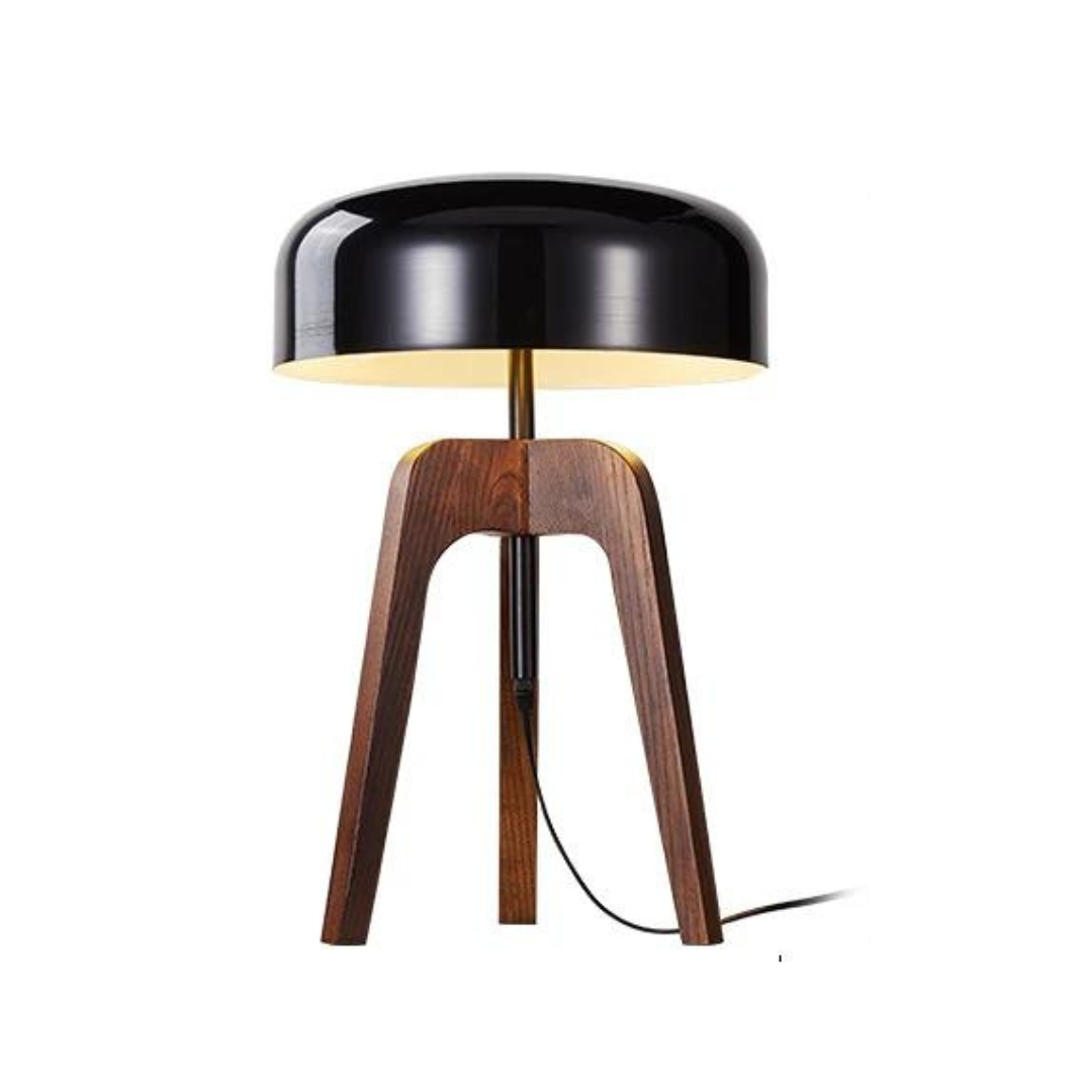 Orino – Klassische Stehlampe im Holz-Bambus-Design mit edlem Walnuss-Finish