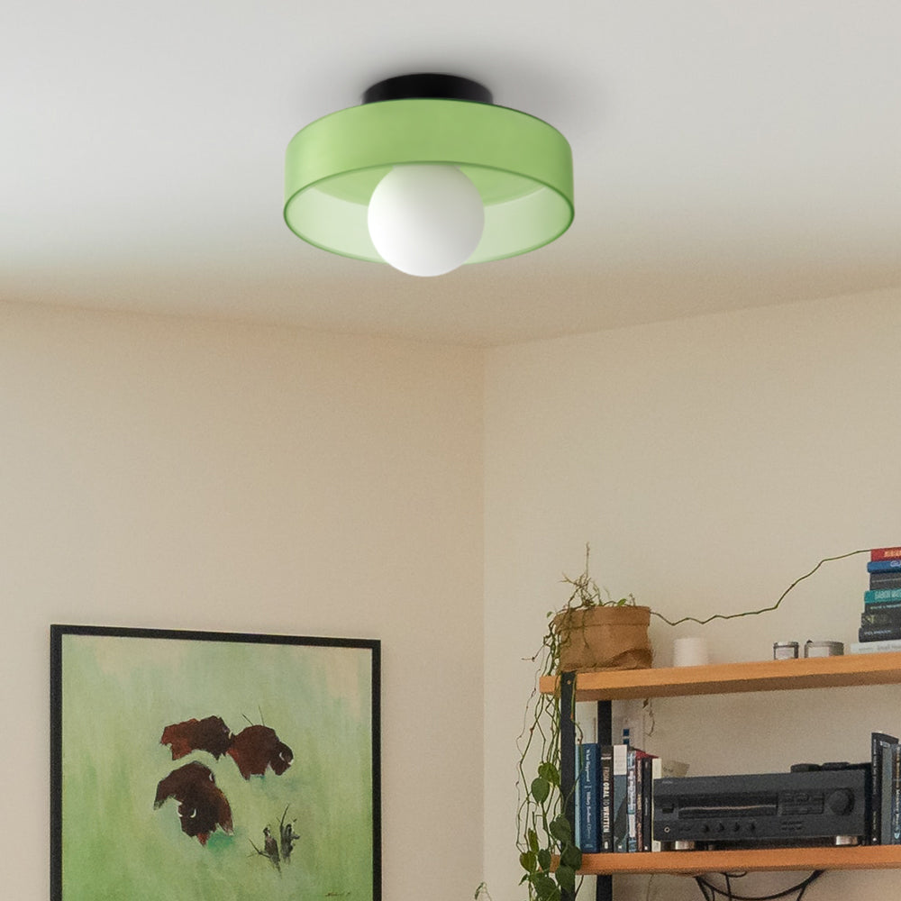 LumoCirca | Runde LED-Deckenleuchte – Minimalistische Glaslampe, Modernes Design, Energieeffizient