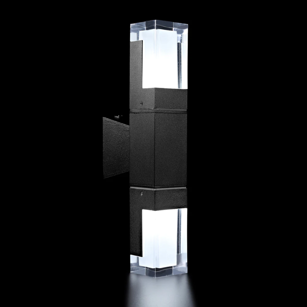 LumoGraph | Aluminium LED Außenwandleuchte Schwarz | Wetterfest & Energiesparend