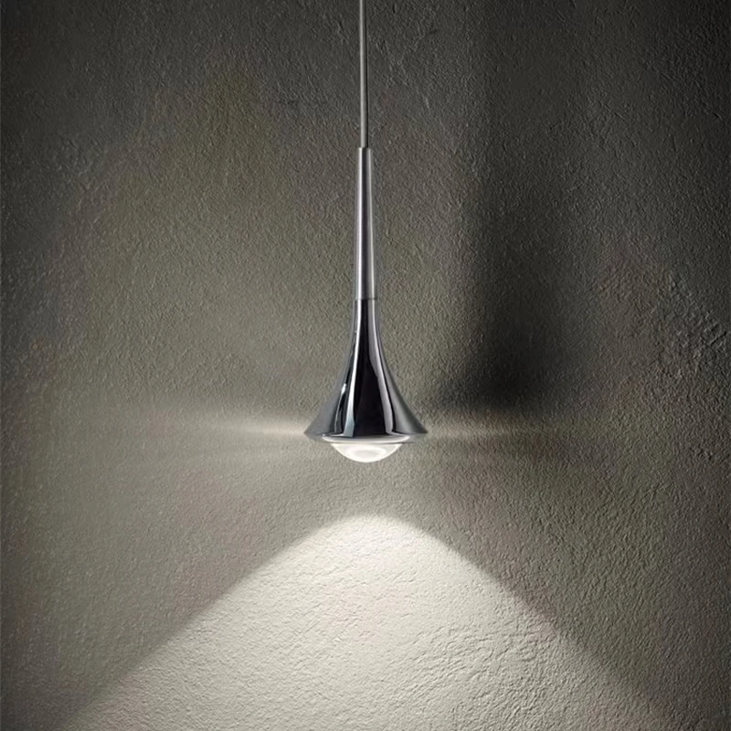 AquaLumière | Pendelleuchte – Nordische Tropfenform LED-Hängeleuchte aus Metal