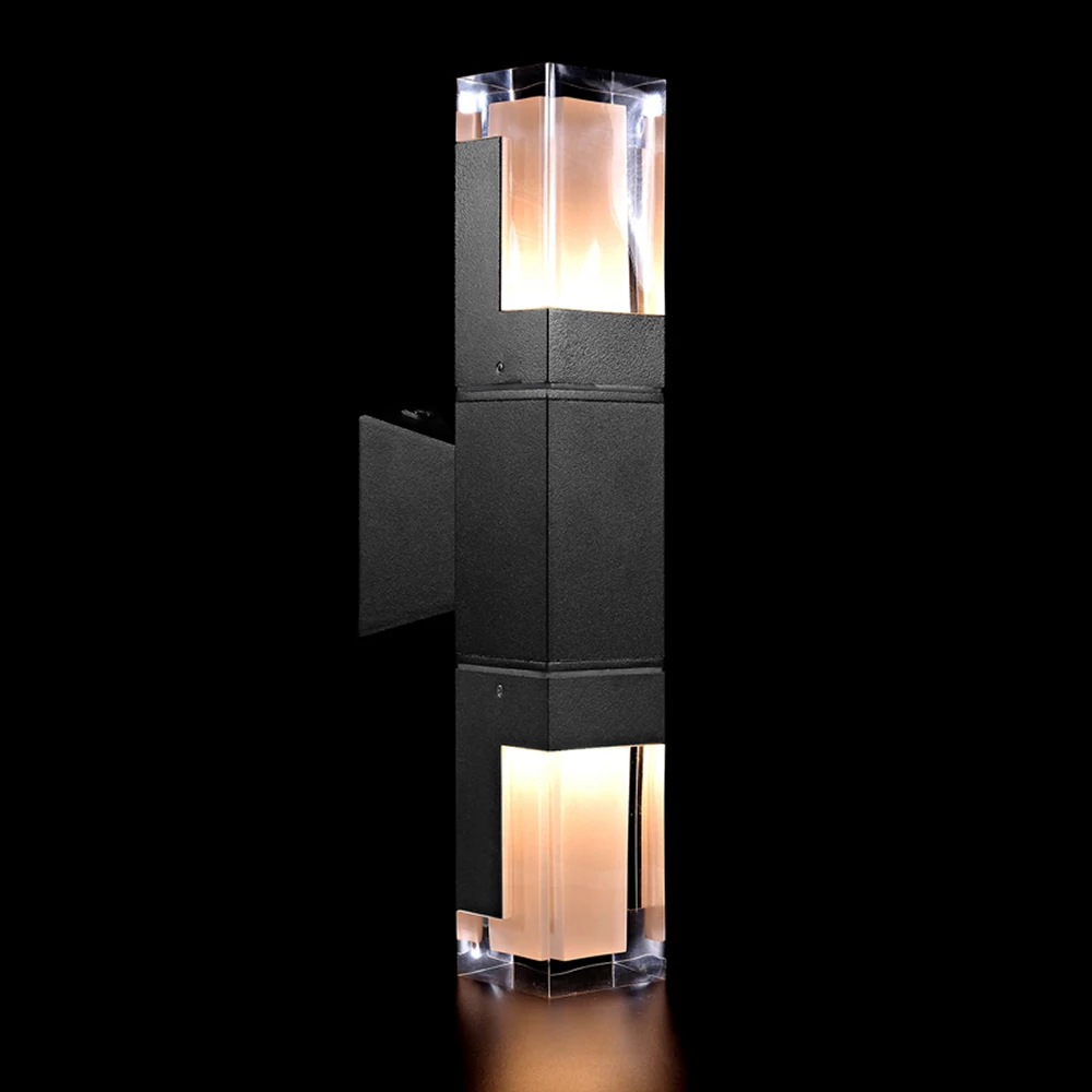 LumoGraph | Aluminium LED Außenwandleuchte Schwarz | Wetterfest & Energiesparend