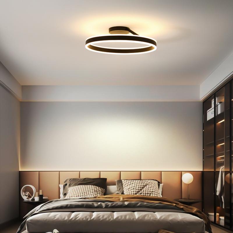 RottoLicht | Moderne LED-Deckenleuchte Ring Schwarz/Weiß – Eleganz und Funktion für Wohnzimmer & Flur