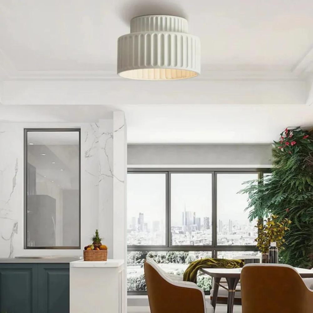 Die Königliche Krone – Elegante LED-Deckenleuchte - Weiß