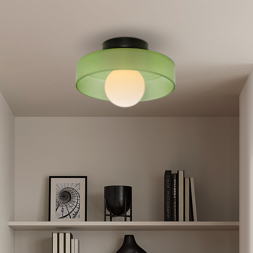 LumoCirca | Runde LED-Deckenleuchte – Minimalistische Glaslampe, Modernes Design, Energieeffizient