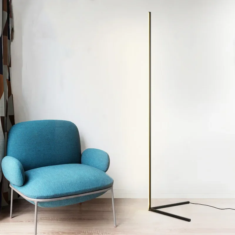 SleekBuddy | Minimalistische LED-Stehleuchte in Schwarz/Weiß – Moderne Ecklampe aus Aluminium