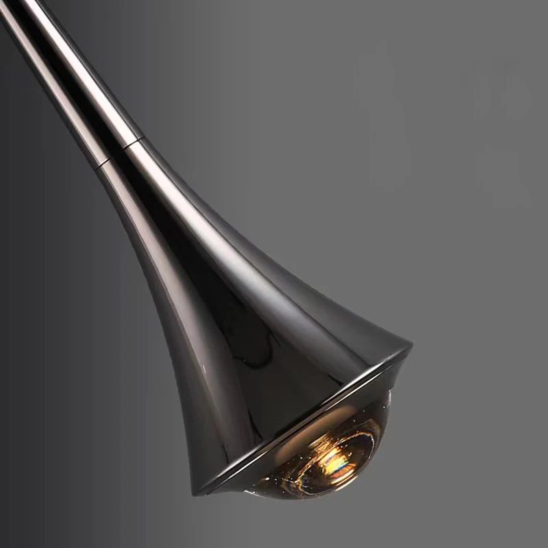 AquaLumière | Pendelleuchte – Nordische Tropfenform LED-Hängeleuchte aus Metal