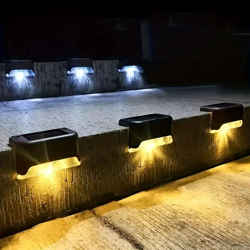 StufenLux | Elegante solarbetriebene Treppenbeleuchtung mit modernem Design